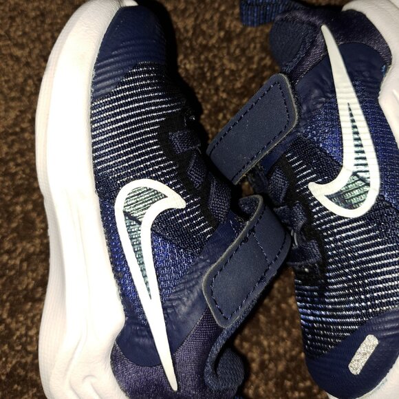 Nike Downshifter 12 NN  Sneaker- Midnight Navy/Game Royal - Size 3C - Picture 5 of 10